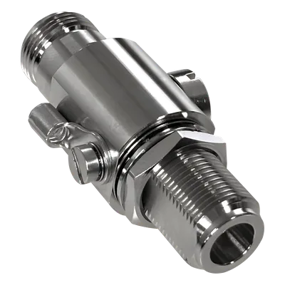 Protector Contra Descargas Eléctricas / DC a 5.8 GHz / Impedancia 50Ω / Bidireccional / Tubo de Gas 90V / Conectores N Hembra