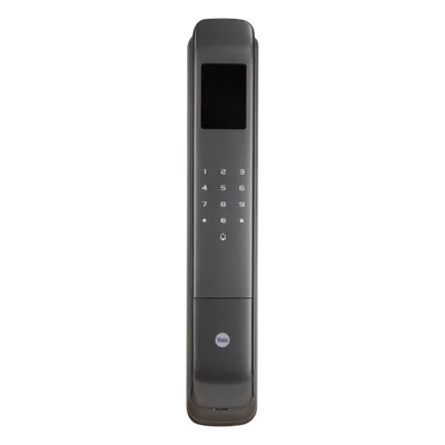 Cerradura Digital / Reconocimiento Facial 3D / Sensor de Huella con IA / 100 Huellas / 100 Tarjetas MIFARE / IP54 / Aleación de Aluminio