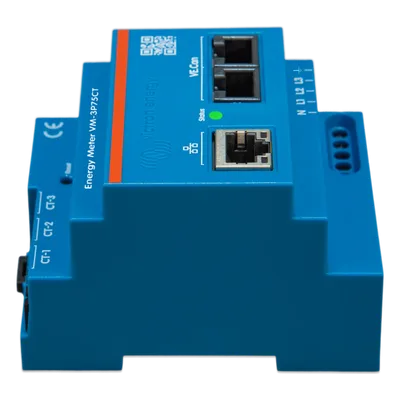 Contador de Energía Trifásico / 75 A / 3 Fases / Ethernet y VE.Can / Actualización 100 ms / Transformadores CT Incluidos