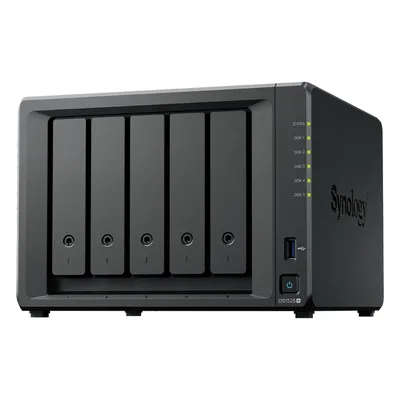 NAS 5 Bahías / Expansión 15 Bahías / 2 Puertos 2.5GbE / Soporte 10GbE / Caché SSD M.2 / Hasta 300 TB / Virtualización y Vigilancia