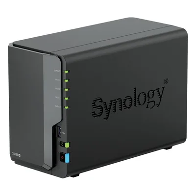 NAS de 2 Bahías / Rendimiento 282/217 MB/s / Conectividad 2.5GbE y 1GbE / CPU Intel Celeron J4125 / RAM Expandible a 6 GB / Hasta 40 TB / USB 3.2 Gen 1