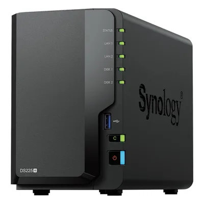 NAS de 2 Bahías / Rendimiento 282/217 MB/s / Conectividad 2.5GbE y 1GbE / CPU Intel Celeron J4125 / RAM Expandible a 6 GB / Hasta 40 TB / USB 3.2 Gen 1
