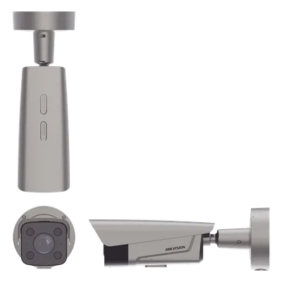 Cámara Bala IP ANPR / 4 Megapixel / Lente Mot. 2.8-12 mm / IR y Luz Blanca 50 m (164 ft) / Control de Barrera / IP67 / IK10 / PoE