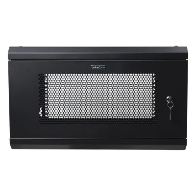 Gabinete de Pared / 6U / 19'' / 455 mm Profundidad / 80 kg Carga / Acero Reforzado / 1.49 ft Alto