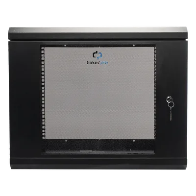 Gabinete de Pared 9U / Cristal Templado / 455 mm Profundidad (1.49 pies) / Acero Reforzado