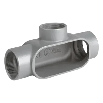 Caja Condulet Tipo T / 1/2 pulgada / Aluminio libre de cobre / Sellado NEMA 4 / Acero inoxidable 316