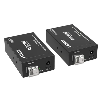 Extensor HDMI sobre Fibra Óptica / 4K2K@60Hz / 4:4:4 / 18 Gbps / Monomodo LC / 10 km (32,808 ft) / HDCP 2.2 / HDR10+ Dolby Vision / Audio 7.1CH