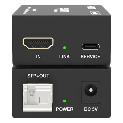 Extensor HDMI sobre Fibra Óptica / 4K2K@60Hz / 4:4:4 / 18 Gbps / Monomodo LC / 10 km (32,808 ft) / HDCP 2.2 / HDR10+ Dolby Vision / Audio 7.1CH