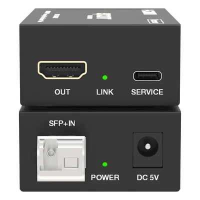 Extensor HDMI sobre Fibra Óptica / 4K2K@60Hz / 4:4:4 / 18 Gbps / Monomodo LC / 10 km (32,808 ft) / HDCP 2.2 / HDR10+ Dolby Vision / Audio 7.1CH