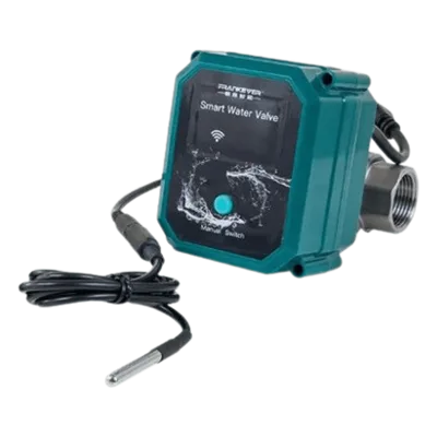 Válvula Inteligente / Control de Caudal 0-100% / Wi-Fi 2.4 GHz y Bluetooth / Sensor de Temperatura / IP67 / Alimentación USB DC 5V / DN20 (3/4'')