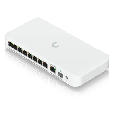 Switch PoE++ / 8 Puertos 2.5GbE / 1 Puerto 10GbE RJ45/SFP+ / 76W PoE / 30Gbps / 6.99 × 3.91 × 1.10 pulgadas