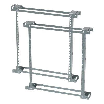 Ángulos de Rack / 19 Pulgadas / 12U / Orificios Roscados / Acero Zinc Plated / 533 mm (21 in) / EIA-310