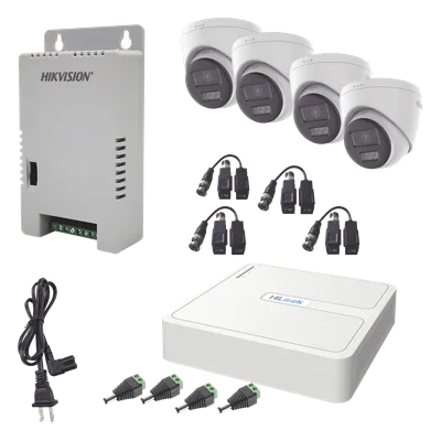 Kit de Videovigilancia TurboHD / 4 Canales / 1080p Lite / ColorVu / Dual Light 40 m (131.2 ft) / Audio Bidireccional / IP67