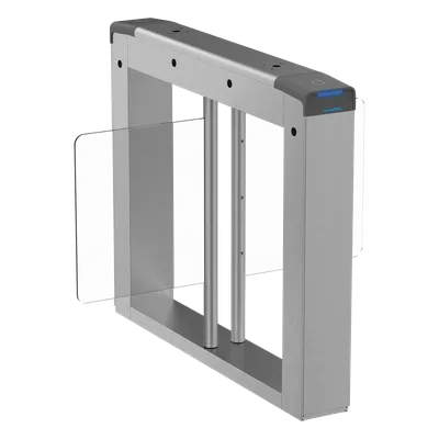 Carril Central para Torniquete Swing / Ancho 90 cm / Exterior / Acero Inoxidable SUS304 / 4 Pares Sensores IR / 20-60 Personas/Minuto / -20°C a 65°C