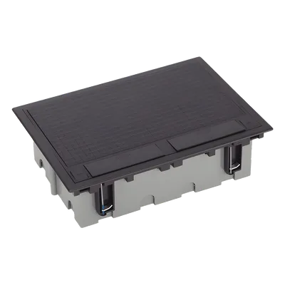 Caja de Piso Falso / 6 Módulos Dobles / Profundidad Ajustable 90-120 mm (3.54-4.72 in) / Tapa Embellecedora / IK08 / +125 °C