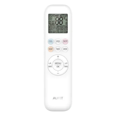 Control remoto para minisplit / 27 teclas / 3.0 V / 170x52x18 mm / 0°C a 40°C