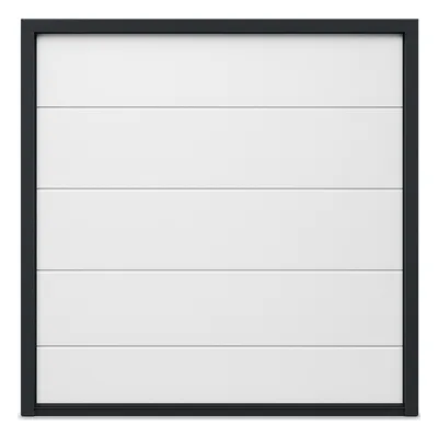 Puerta de Garage Seccional / 10 x 9 pies (3.05 x 2.74 m) / Aislada 42 mm / Lámina Galvanizada Calibre 26 / Estilo Americano