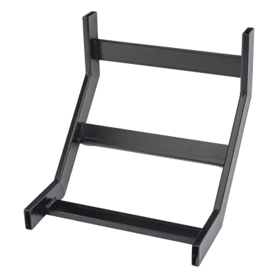Curva Vertical Interior 90° / Escalera Tubular 1.5' x 12' / Radio 12' (39.4 ft) / Acero con Epóxico Negro / Incluye Accesorios de Instalación