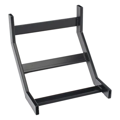 Curva Vertical Interior 90° / Escalera Tubular 1.5' x 12' / Radio 12' (39.4 ft) / Acero con Epóxico Negro / Incluye Accesorios de Instalación