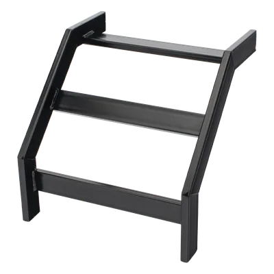 Curva Vertical Exterior 90° / Escalera Tubular 1.5" de Peralte x 12" de Ancho / Acero al Carbono con Recubrimiento Epóxico / Radio de Curvatura 12' (3.66 m) / Incluye Coples y Tornillería