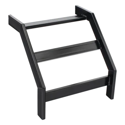 Curva Vertical Exterior 90° / Escalera Tubular 1.5" de Peralte x 12" de Ancho / Acero al Carbono con Recubrimiento Epóxico / Radio de Curvatura 12' (3.66 m) / Incluye Coples y Tornillería