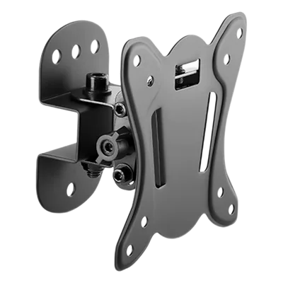 Soporte de Pared para Monitor / 13 a 27 Pulgadas / Carga 25 kg (55 lbs) / VESA 75x75 y 100x100 / Inclinación +3° a -12° / Giro ±25° / Separación 65 mm