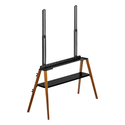 Soporte de TV Tipo Caballete / Pantallas hasta 75 Pulgadas / VESA 200x200 a 600x400 / Carga 40 kg / Altura Ajustable 905-2590 mm / Cable Anti-Caída
