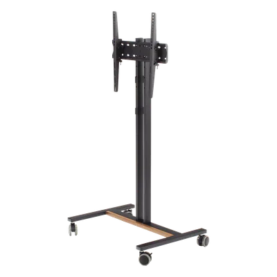 Soporte Móvil para TV / Hasta 55 Pulgadas / Carga 35 kg (77 lbs) / VESA 200x200 a 600x400 / Ruedas con Frenos / Altura Ajustable 4 Posiciones