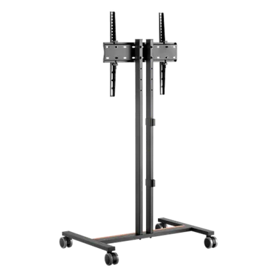 Soporte Móvil para TV / Hasta 55 Pulgadas / Carga 35 kg (77 lbs) / VESA 200x200 a 600x400 / Ruedas con Frenos / Altura Ajustable 4 Posiciones