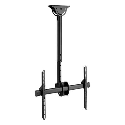 Soporte de Techo para Pantalla / VESA 200x200 a 600x400 / 37" a 70" / Carga 50 kg (110 lbs) / Extensión 560 a 910 mm (22" a 35.8") / Inclinación 0° a -25° / Giro 360°