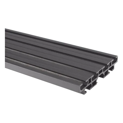 Riel de Aluminio para Videowall / Longitud 1750 mm (5.74 ft) / Ancho 120 mm / Espesor 9 mm / Diseño U / Incluye Tapas y Tornillos
