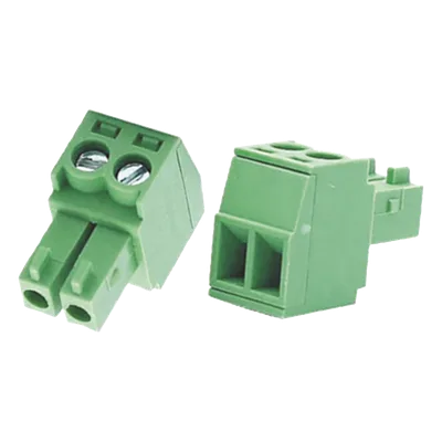 Bornera Conector Macho / 3.5 mm / 2 Tornillos / Plástico Resistente / CCTV y Control de Acceso