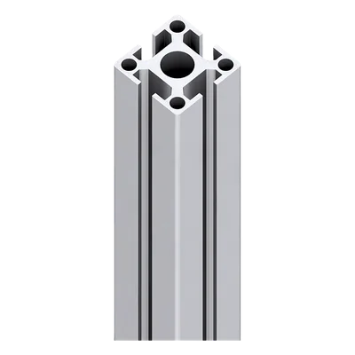 Riel de Aluminio / Longitud 1670 mm (65.7 ft) / Perfil 40 x 40 mm / Diseño Modular / 4 Direcciones de Montaje / Tapas Incluidas