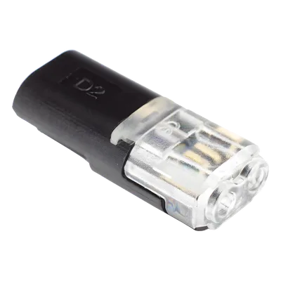 Conectores enchufables / 2 pines / 22-18 AWG / 0.35-0.75 mm² / 25 piezas / -20°C a +80°C