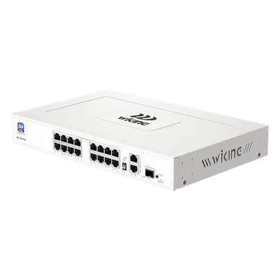 Switch PoE No Administrable / 16 Puertos 10/100 Mbps / 2 Puertos Uplink Gigabit / 1 Ranura SFP 1000 Mbps / Presupuesto PoE 180 W / Hi-PoE 60 W
