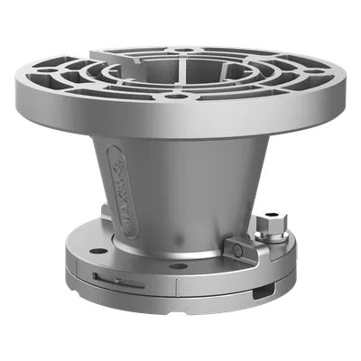Montaje de Techo Tipo Tubo / 10 cm de Largo / 3.94 in / Aluminio / 121.2 x 98 mm / 1.21 kg