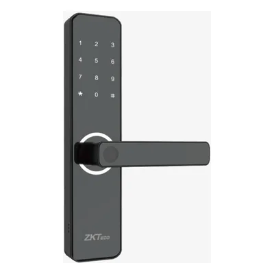 Cerradura Inteligente / Huella Digital y Wi-Fi / Mortise Europeo DIN / 300 Usuarios / App ZSmart / Carga Emergencia Micro-USB