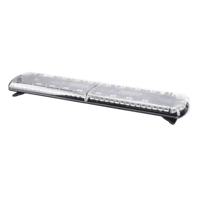 Barra de Luces LED / 130 LEDs / Dual Color Frontal Rojo/Azul/Blanco / Trasero Rojo/Azul/Ámbar / 48" (121.9 cm) / 48 Patrones de Destello / -30 a 50 °C
