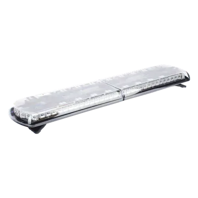 Barra de Luces LED / 130 LEDs / Dual Color Frontal Rojo/Azul/Blanco / Trasero Rojo/Azul/Ámbar / 48" (121.9 cm) / 48 Patrones de Destello / -30 a 50 °C