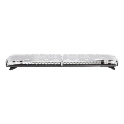 Barra de Luces LED / 130 LEDs / Dual Color Frontal Rojo/Azul/Blanco / Trasero Rojo/Azul/Ámbar / 48" (121.9 cm) / 48 Patrones de Destello / -30 a 50 °C