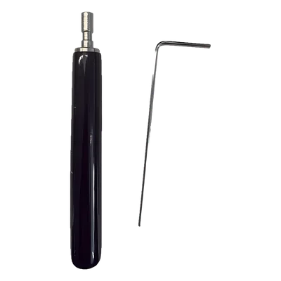 Juego de Llaves Allen de Mantenimiento para Gabinetes de Perfil de Aluminio Exterior / 10 Piezas / Llave Allen en Forma de L H2 / Manija Movible Recubierta de Goma / Acero Inoxidable 304