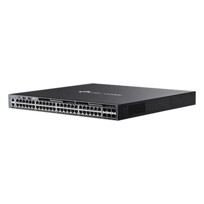 Switch L3 Gestionable Apilable / 48 Puertos Gigabit PoE+ / 6 Ranuras 10G SFP+ / Presupuesto PoE 1440W / Apilamiento 8 Unidades / Enrutamiento OSPF / Gestión Cloud