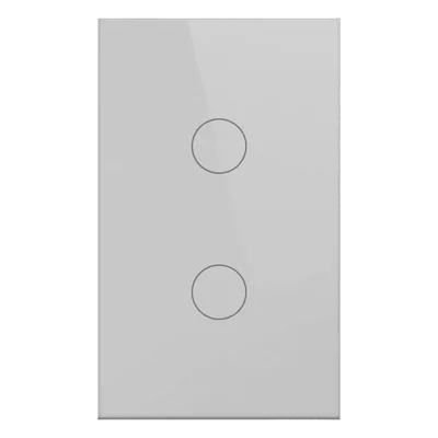Apagador Inteligente ZigBee / 2 Gang / 800 W por Circuito / 100-250 V / Vidrio Templado / Neutro Opcional