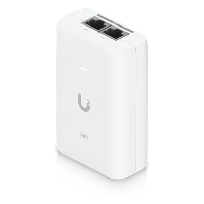 Adaptador PoE+ / 30 W / 2.5 Gbps / 48V 0.65A / (2) Puertos RJ45 Blindados / LED Indicador / Protección contra Sobretensiones