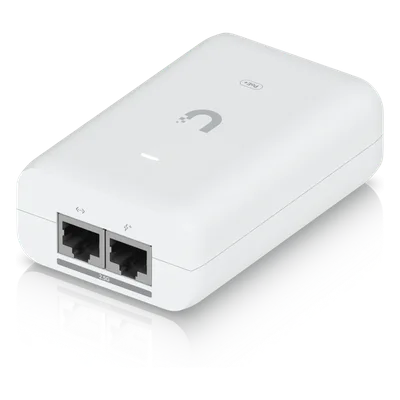 Adaptador PoE+ / 30 W / 2.5 Gbps / 48V 0.65A / (2) Puertos RJ45 Blindados / LED Indicador / Protección contra Sobretensiones
