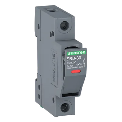 Porta Fusible DC / 1000V / 1 Polo / Riel DIN 35 mm / 30 kA / 1-30 A / IP20