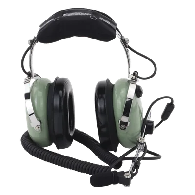 Auriculares de Aviación / Cancelación Activa de Ruido / Reducción 24 dB / Cable Espiral 1.5 m (4.9 ft) / Micrófono M-7A / Certificación FAA TSO