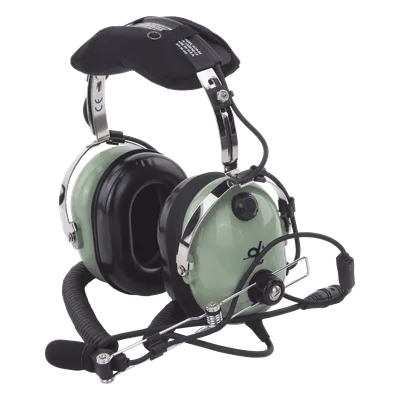 Auriculares de Aviación / Cancelación Activa de Ruido / Reducción 24 dB / Cable Espiral 1.5 m (4.9 ft) / Micrófono M-7A / Certificación FAA TSO