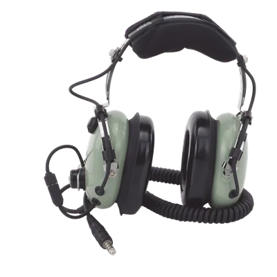 Auriculares de Aviación / Cancelación Activa de Ruido / Reducción 24 dB / Cable Espiral 1.5 m (4.9 ft) / Micrófono M-7A / Certificación FAA TSO