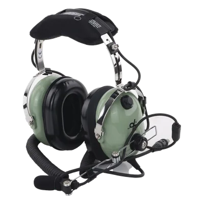 Auriculares de Aviación / Cancelación Activa de Ruido / Reducción 24 dB / Cable Espiral 1.5 m (4.9 ft) / Micrófono M-7A / Certificación FAA TSO